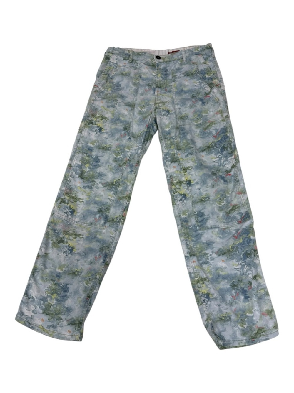 Pilcro The Roamer Pants | Lily Pad Pond Painted Water Colour - Size 28 - Picture 3 of 16